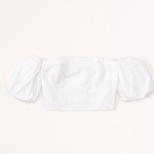 Off-The-Shoulder Poplin Set Top